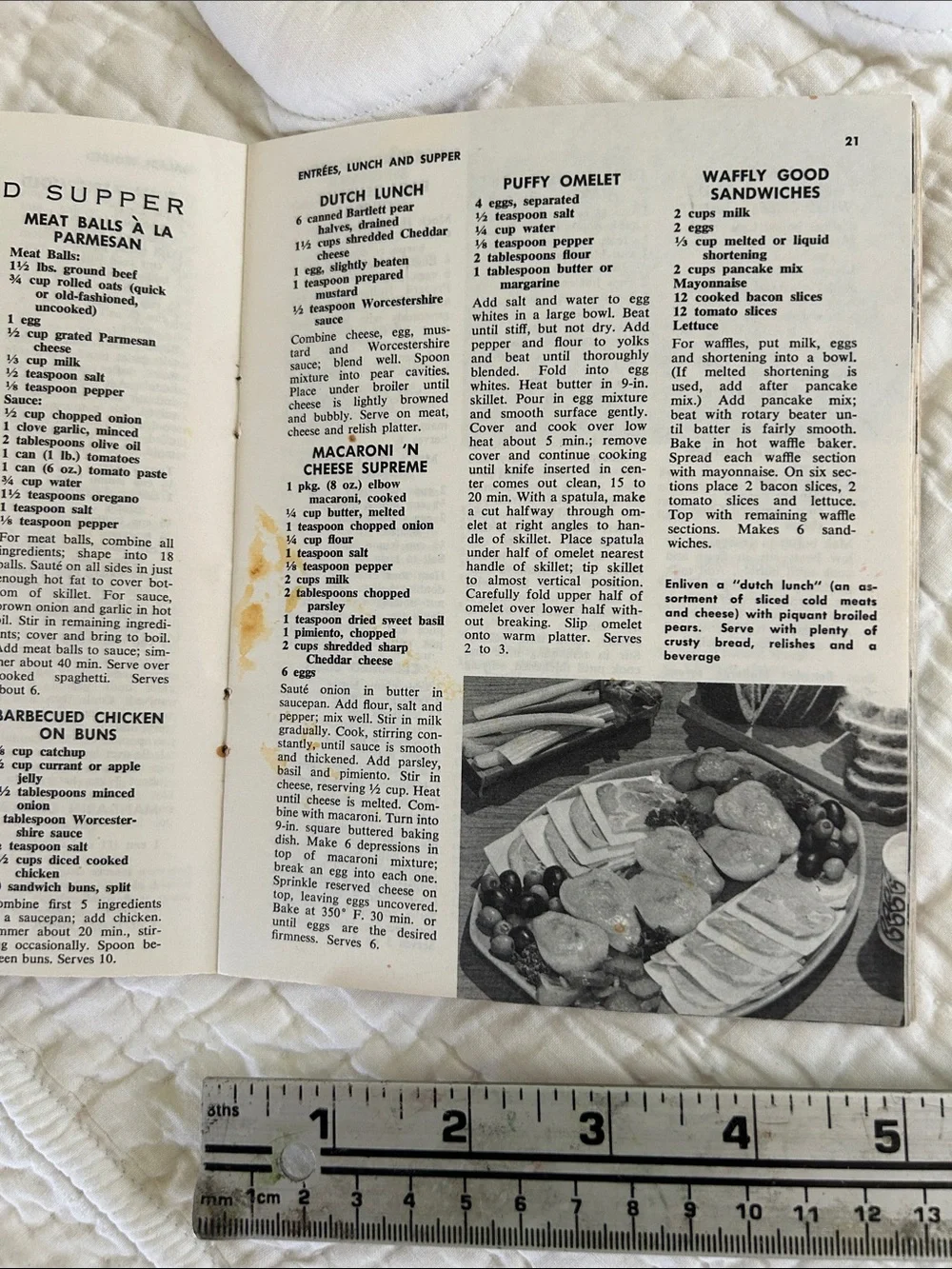 The American Family Cookbook - Vintage Recipe Book (Red, Brown) 1965